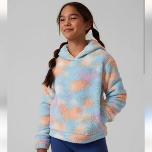 Athleta Girl So Snug Printed Sherpa Hoodie